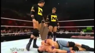 WWE Raw 9 13 2010 Randy Orton vs John Cena Tables match PART 2 2