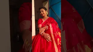 oi lal tuk tuk saree pora maiya//#tredingshorts #couple #makeup