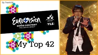 Eurovision Song Contest 2007 - My Top 42 [From POLAND]