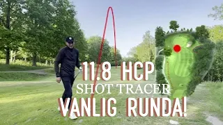 Vanlig runda för 11.7 HCP! - Hökensås Golfklubb - 9 hål - Shot tracer