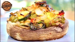 Vegetarian Stuffed Portobello Mushrooms recipe
