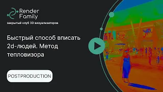 Быстрый способ вписать 2d-людей. Метод тепловизора