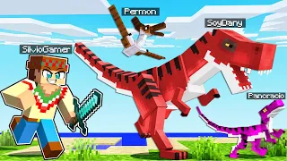 Nos ESCONDEMOS en DINOSAURIOS 🦕😂 MINECRAFT ESCONDITE con SILVIOGAMER y PANCRACIO