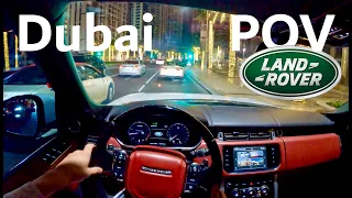 Night Driving POV in Dubai - Range Rover Vogue Autobiography