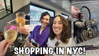 SHOP WITH ME IN NYC! Travel Vlog 🥰 Champagne at Chanel, Delvaux, Moynat, & More!