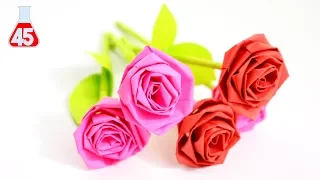 Come fare una Rosa di Carta semplice | Origami rose tutorial