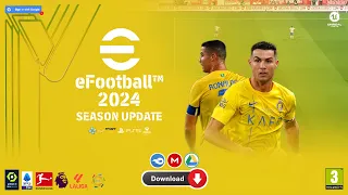 eFootball PES 2024 PPSSPP 600MB New Kits & Transfers Updated 2023/24 Tattoos Added Best Graphics HD