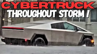 AccuWeather Highlights Tesla Cybertruck Caught in New Orleans Storm