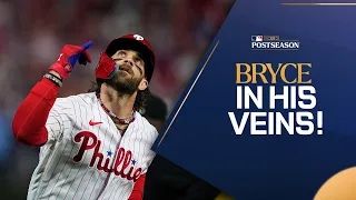 BRYCE IN HIS VEINS! Bryce Harper goes yard for the 2nd time in NLDS Game 3!