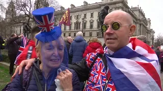 Revellers gather in London to count down Brexit