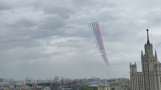 Репетиция авиационной части парада(4-5- 2020) Victory Day parade rehearsal in Moscow, Russia