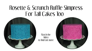 Make Scrunch & Rose Ruffles on Tall Cakes | Time Saving Method