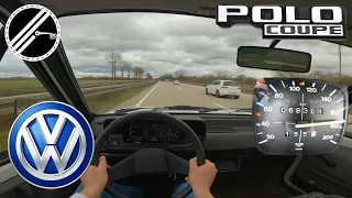 VW Polo II Coupé 86C 1.3 54 PS Top Speed Drive German Autobahn With No Speed Limit POV