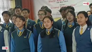 G. Rio School students live melody during World Red Cross Day 2024 at IRCS Nagaland