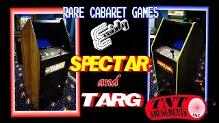 #1168 Exidy TARG and SPECTAR Cabaret Size Arcade Video Games! TNT Amusements