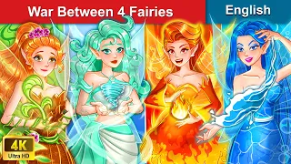 War Between 4 Fairies 🧚 Fire, Water, Air and Earth Fairy 🌛 Stories for Teenagers | WOA Fairy Tales