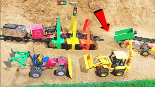 Diy tractor making mini bulldozer repair relway train | new tech plough machine for agriculture