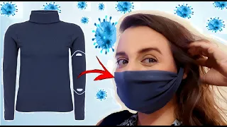 Fazendo Máscara com a Manga da Camiseta / Making Mask with the Sleeve of the T-Shirt