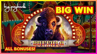 Jackpot Carnival Buffalo Slot - Awesome Hammer Feature!