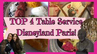 Disneyland Paris TOP 4 TABLE SERVICE Restaurants! - WHICH IS THE BEST?