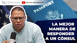 La mejor manera de responderle a un consul