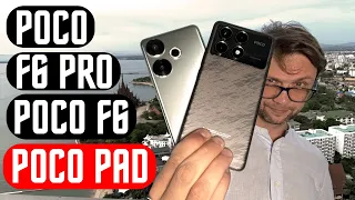 ПОЛНАЯ ДОМИНАЦИЯ🔥 ПРЕЗЕНТАЦИЯ POCO F6 / POCO F6 PRO / POCO PAD РОЗЫГРЫШ POCO F6 PRO