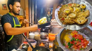 Omelette Making | Street Food Indian Egg Bhurji Masala Omelet in Karachi | EGG DISHES