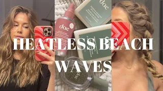 Heatless Beach Wave Tutorial #hairtutorial #heatlesshairstyles #hairtrends #haircare