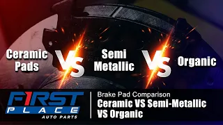 Ceramic vs Semi Metallic vs Organic Brake Pad Comparison