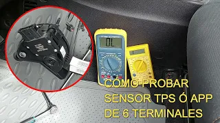 How to Test 6 Terminal TPS or APP Sensor With Multimeter