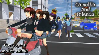 Camellia And Friends [Gara Gara Sepeda Motor!] || SAKURA SCHOOL SIMULATOR DRAMA