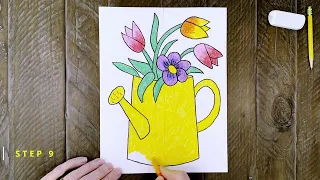 How to Draw Spring Flowers