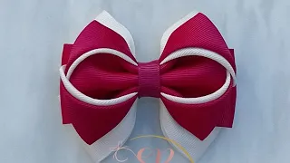 LAÇO Docinho duplo🎀 Dicas fácil Iniciantes✓ Escolar - DIY✅ lindo