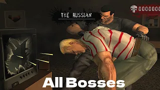 The Punisher (PS2) - All Bosses With Cutscenes 4K