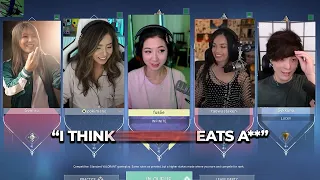Who in Offlinetv & Friends likes to eat...