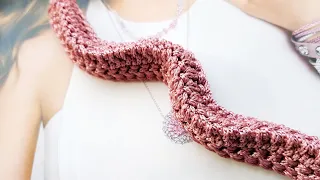 Бомбическая идея вязания трёхгранного жгута крючком 👍 crochet pattern.