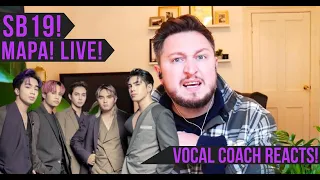 Vocal Coach Reacts! SB19! Mapa! Live!