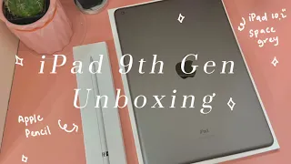 iPad 9th Generation Space Grey Unboxing + Accessories ASMR