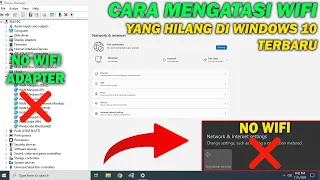 CARA MENGATASI WIFI YANG HILANG DI WINDOWS 10 TERBARU - BAGIAN 2