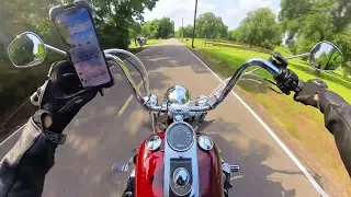 Harley Davidson Softail Heritage Pure Engine Exhaust Sound Brazos Ride 5th May 2024 Part 1