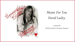 David Lasley - Meant For You