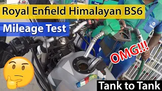 Royal Enfield Himalayan Mileage Test | Royal Enfield Himalayan BS6 Mileage Test | Unexpected Results