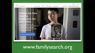 Online-Vortrag DAS WELTGRÖSSTE GENEALOGISCHE INTERNETPORTAL FAMILYSEARCH