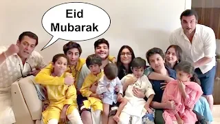 Salman Khan With Family Wishes Eid Mubarak To Fans - Inside Video