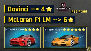 Asphalt 9 | Davinci to 4* & McLaren F1 LM to 6* | RTG #366