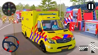 Ambulance Rescue City Driving Simulator - 911 Emergency Survival Van Drive - Android Gameplay