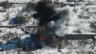 Українські десантники знищили танк окупантів