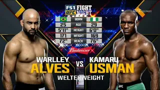Kamaru Usman vs Warlley Alves UFC FULL FIGHT NIGHT CHAMPIONSHIP