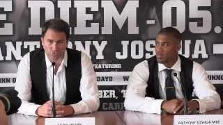 Anthony Joshua joins Matchroom Sport - FULL 'Carpe Diem' press conference