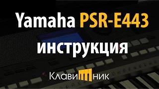 Синтезатор Yamaha PSR E443. Инструкция и обзор. Полная версия.